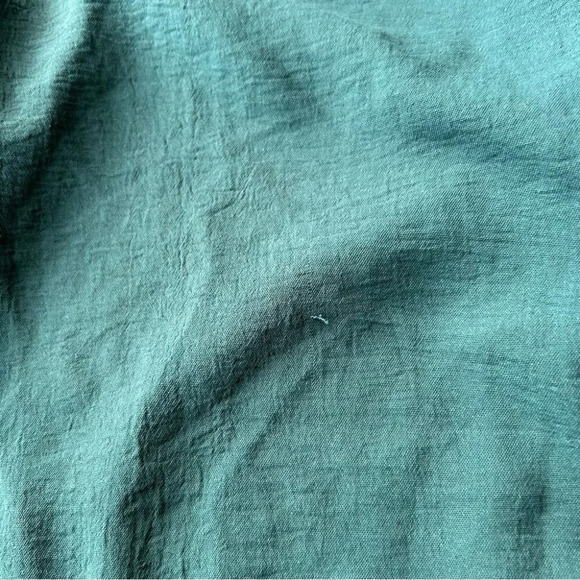 Zara Green V Neck Long Sleeve Shift Dress - Picture 14 of 15